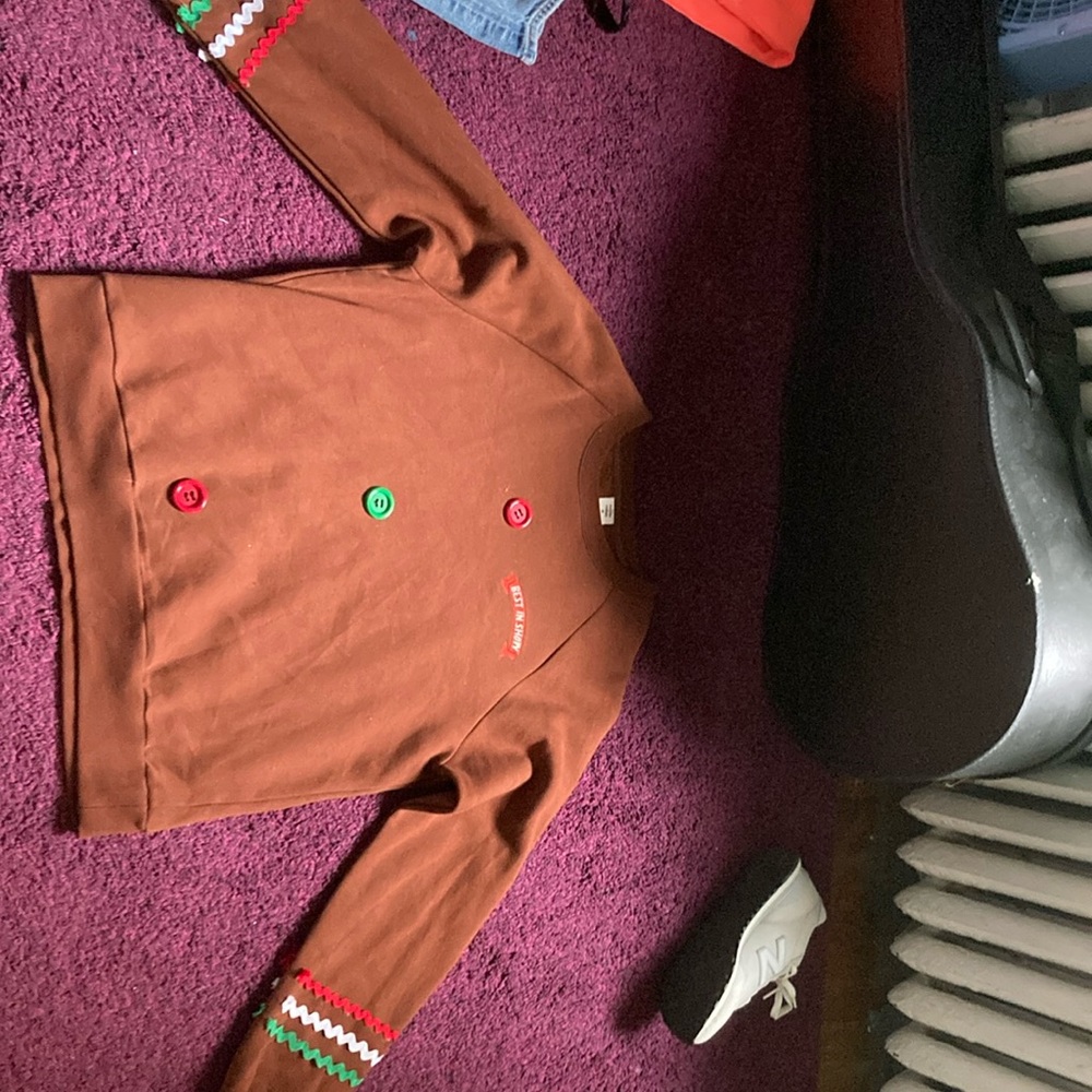 Brown gingerbread sweatshirt